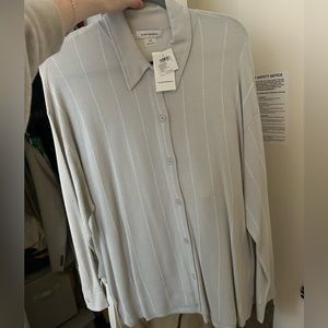 Club Monaco grey button down